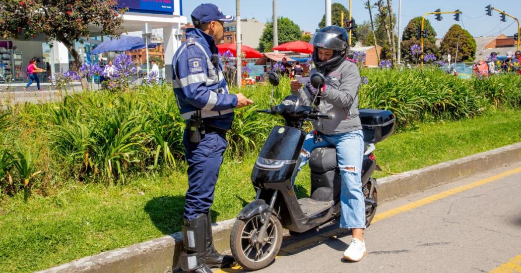 Las vías por las que no pueden circular los ciclomotores en Bogotá