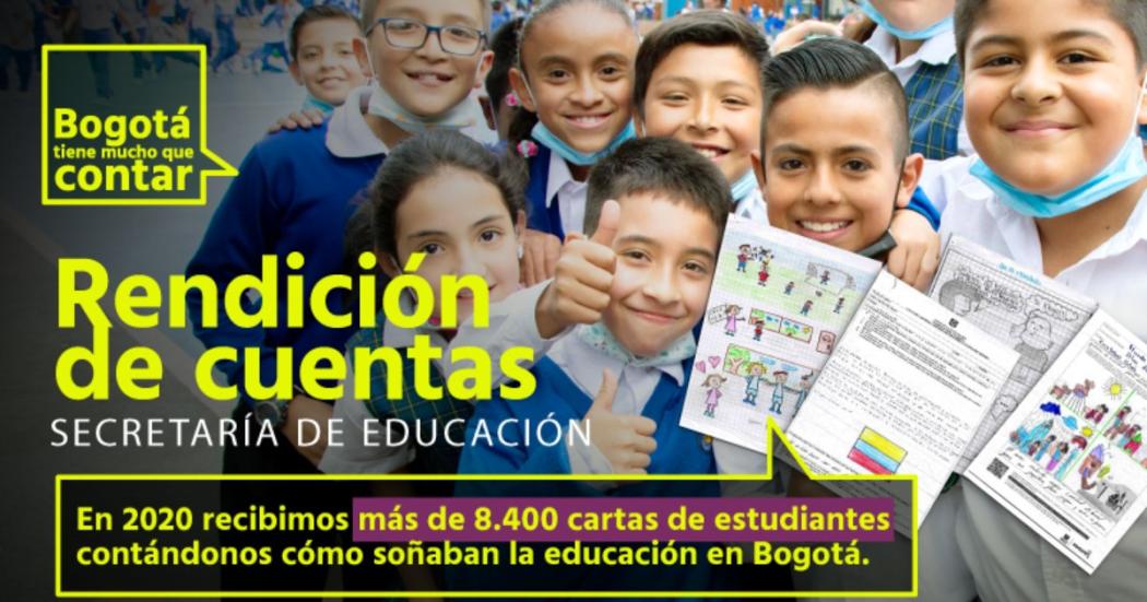 Bogotá: Rendición de cuentas de la Secretaría de Educación en mayo 5