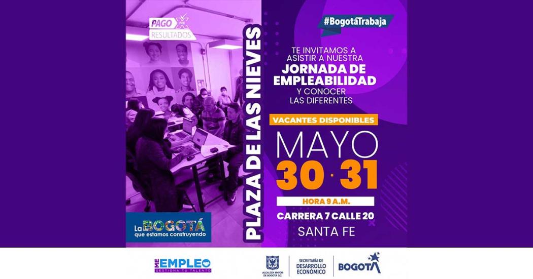 Visita la feria de empleo en la plaza de Las Nieves 30 y 31 de mayo