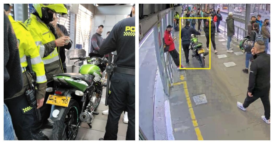 Doble multa a hombre que pretendía llevar su moto en TransMilenio