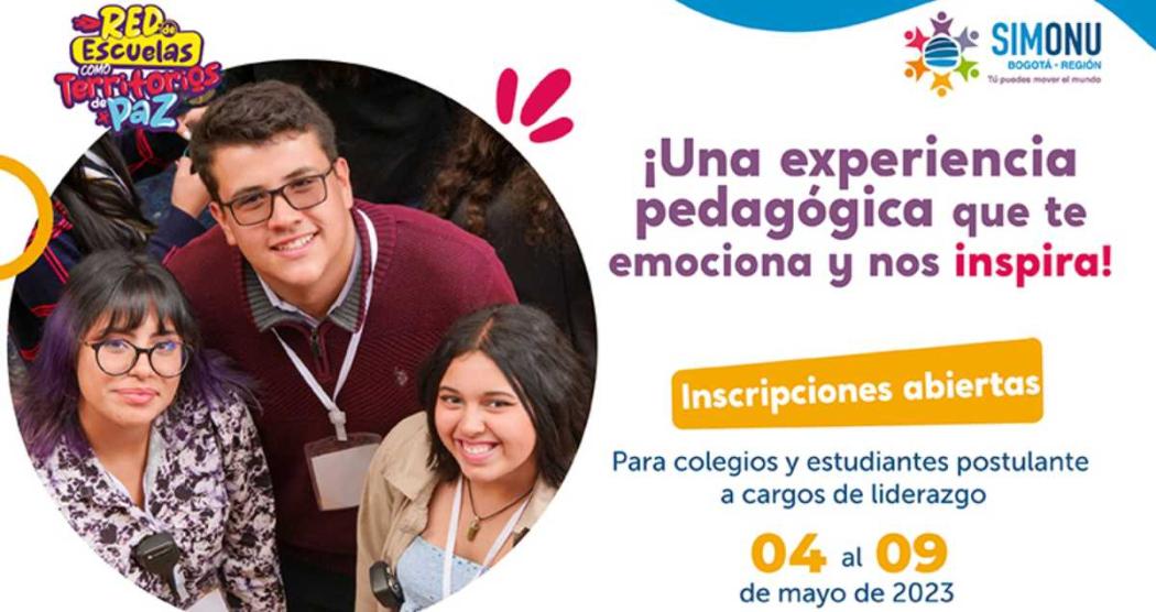 Inscripciones para escuela de liderazgo de Simonu Bogotá región 2023