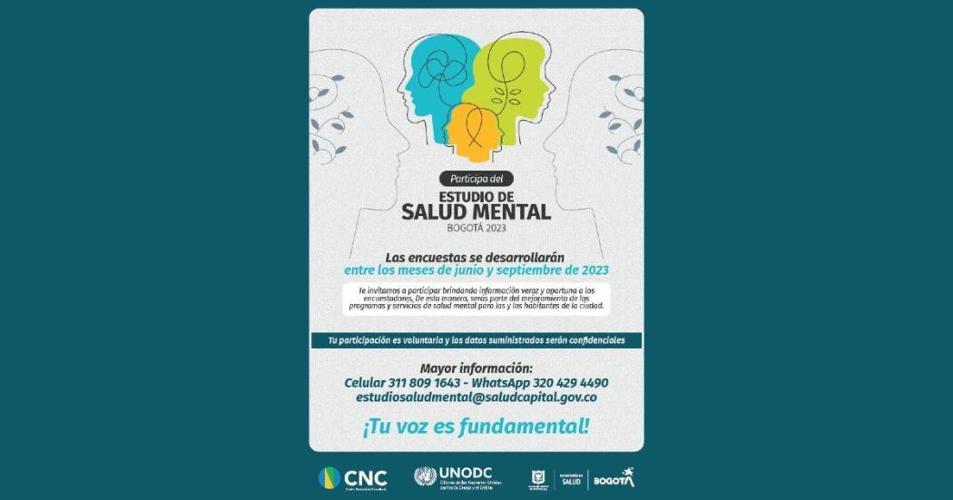 Inicia estudio para diagnosticar salud mental en Bogotá ONU y Distrito