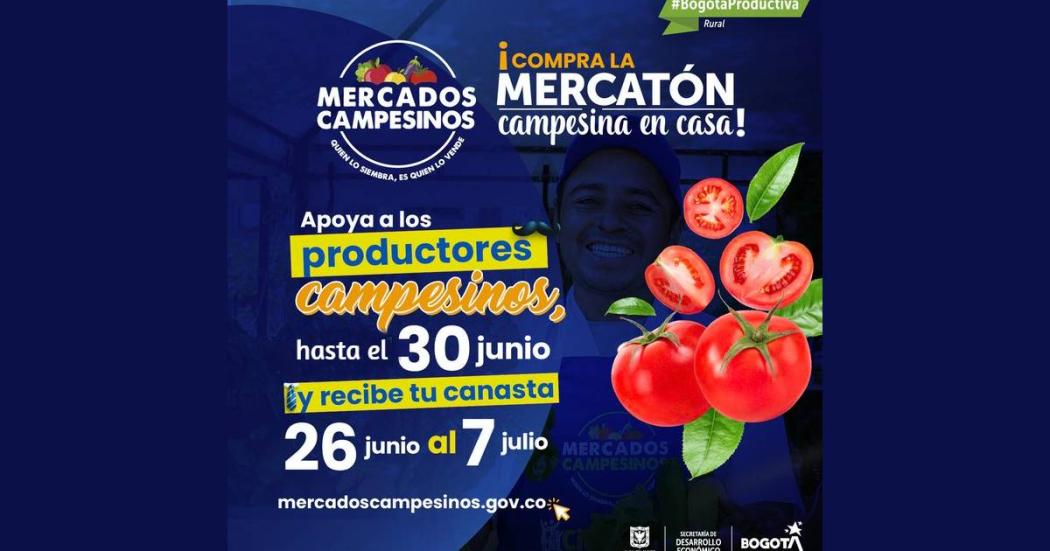 Mercatón Campesina en casa compras hasta el 30 de junio en Bogotá 