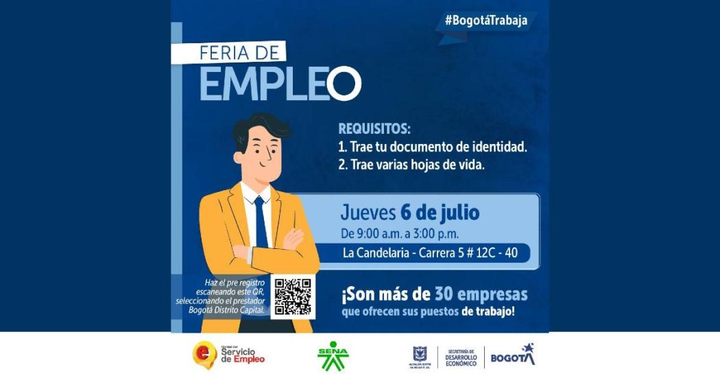 Ferias de empleo en Bogotá con más de 2000 vacantes este 6 de julio