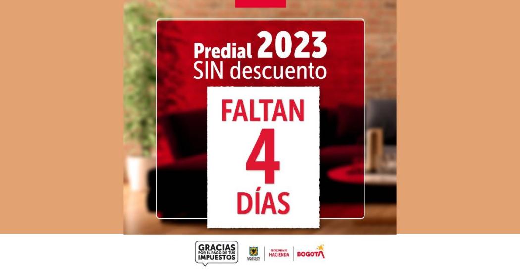 Quedan 3 días de plazo para pago impuesto predial 2023 sin descuento 