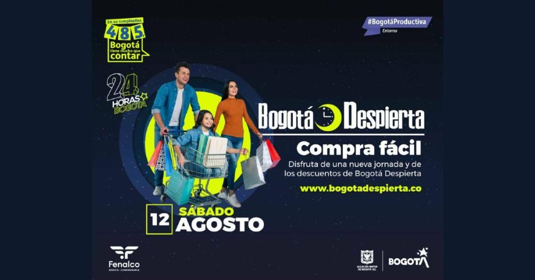 Jornada de Bogotá Despierta este sábado 12 de agosto en Bogotá 