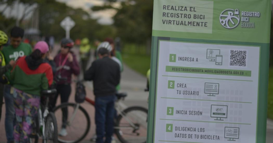 Puntos de Registro Bici habilitados esta semana en Bogotá 
