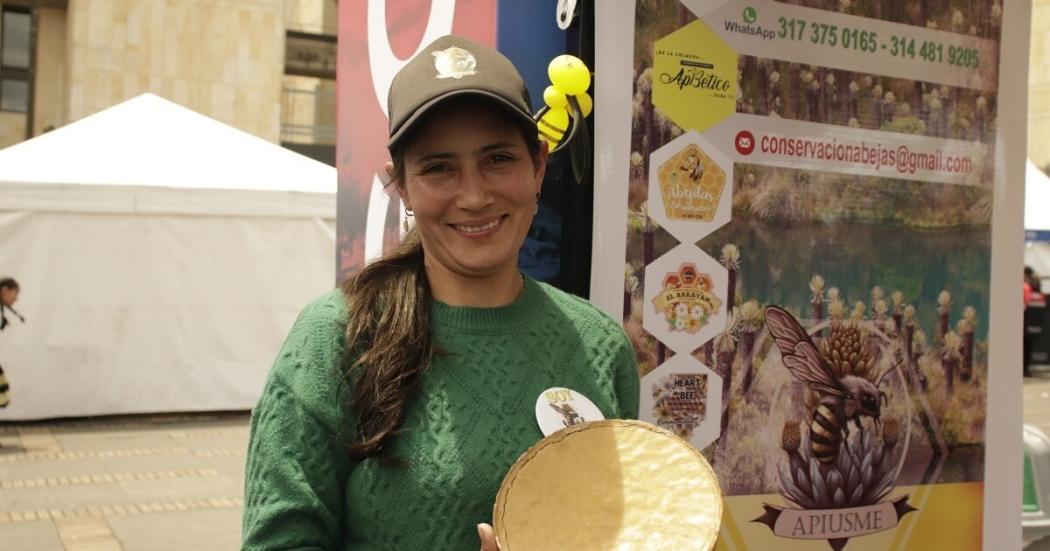 Historia apicultora de Usme, beneficiaria de los Mercados Campesinos 