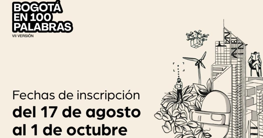 Inscripciones abiertas para el concurso Bogotá en 100 Palabras 2023