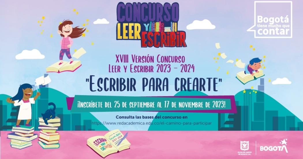 Bogotá: Inscripciones para el Concurso Leer y Escribir 2023 - 2024 