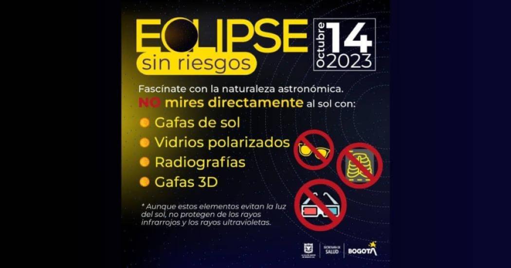 Cuidado de la salud visual en eclipse solar del 14 de octubre de 2023 