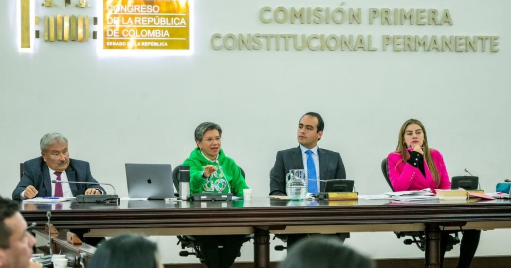 La alcaldesa mayor de Bogotá