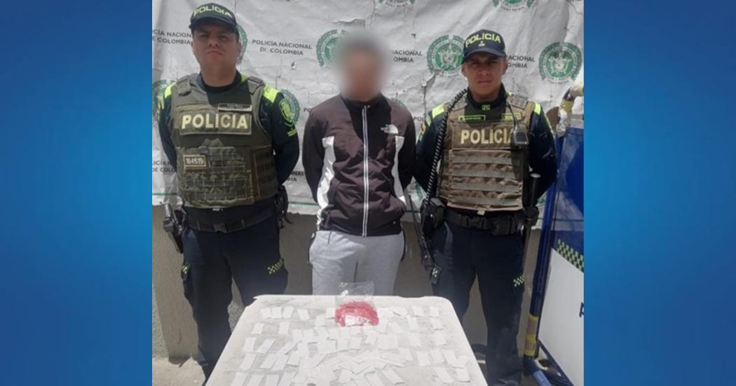Policía captura a un hombre por tráfico de estupefacientes en Los Mártires 