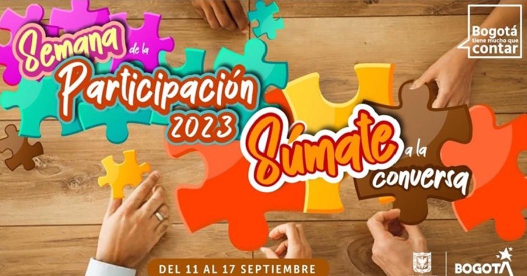Llegó la Semana Distrital de la Participación 2023 a Bogotá ¡Eventos gratuitos!