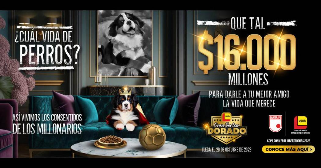 Sorteo de Lotería de Bogotá por $16.000 millones de pesos 20 octubre