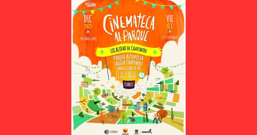 Cinemateca al Parque edición Navidad este 1 de diciembre en Chapinero 