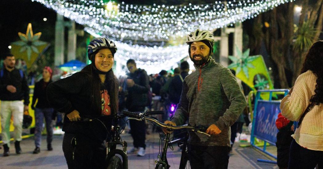 Eventos de la ciclovía nocturna siente Bogotá este 14 de diciembre