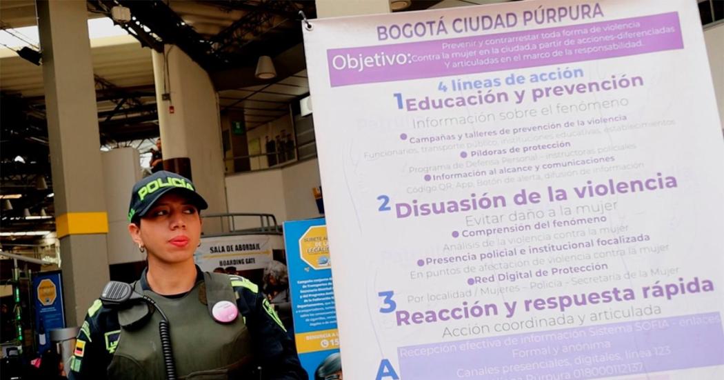 Autoridades garantizan seguridad a viajeros en Terminal de Transporte de Bogotá