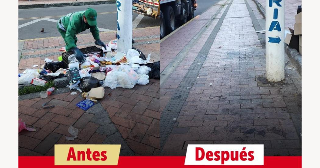 Con operativos UAESP estamos limpiando Bogotá Únete no arrojes basura