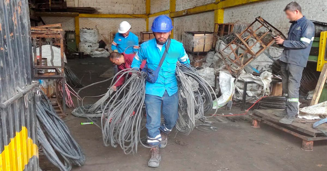 100DíasPorBogotá Capturado por tener 500 metros de cable de empresa de energía 