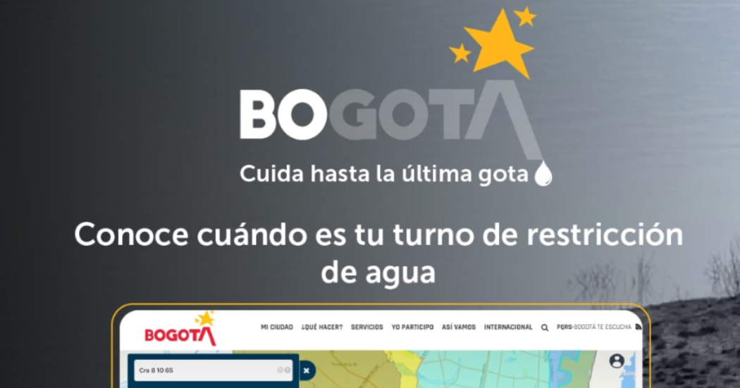 Consulta el turno de racionamiento de agua en Bogotá para tu barrio