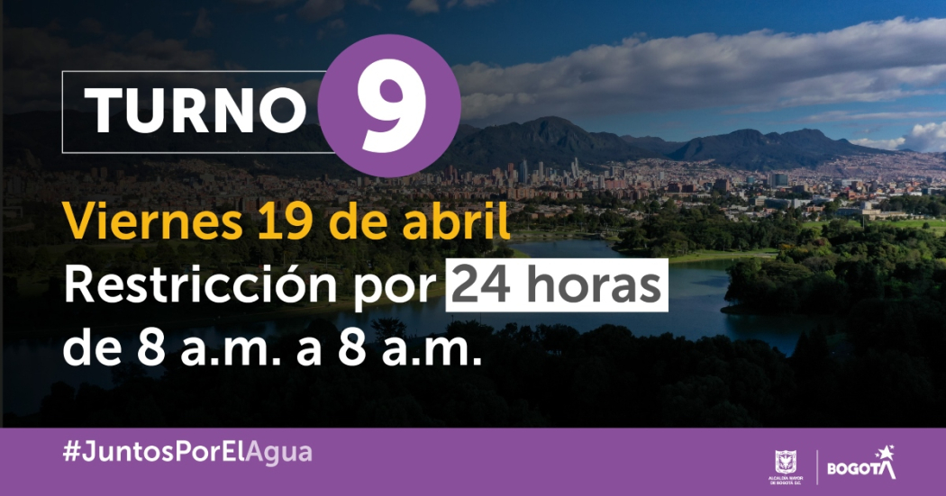 19 de abril: Localidades y barrios con racionamiento de agua en Bogotá