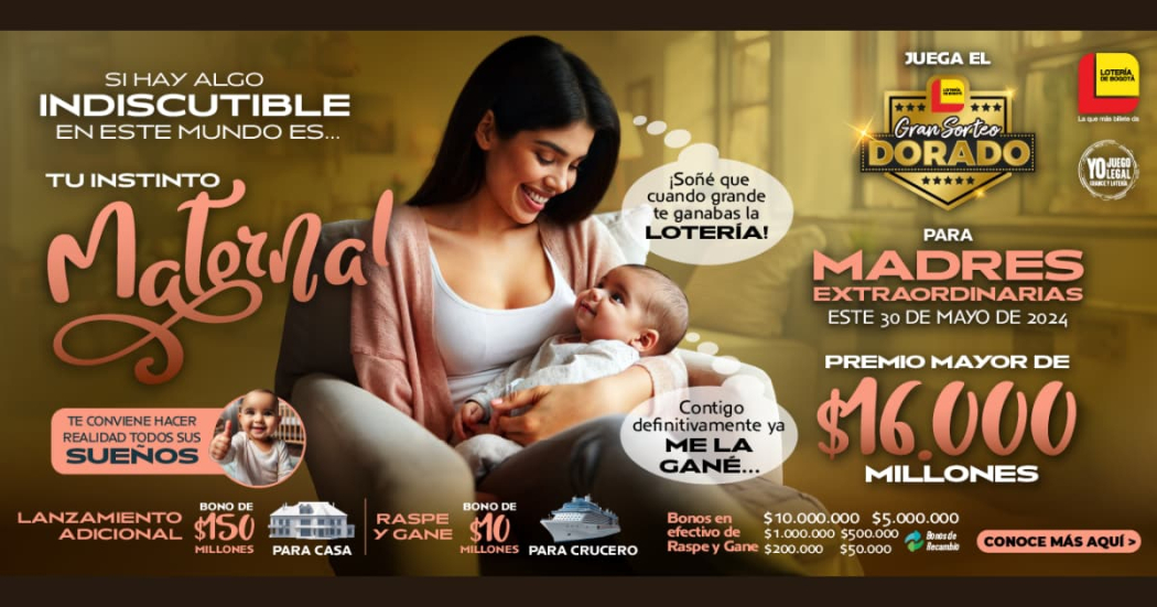 Participa del sorteo especial del 30 de mayo de la Lotería de Bogotá