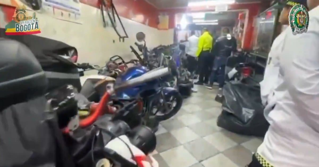 Desmantelado desguazadero de motos en Tunjuelito en Bogotá 