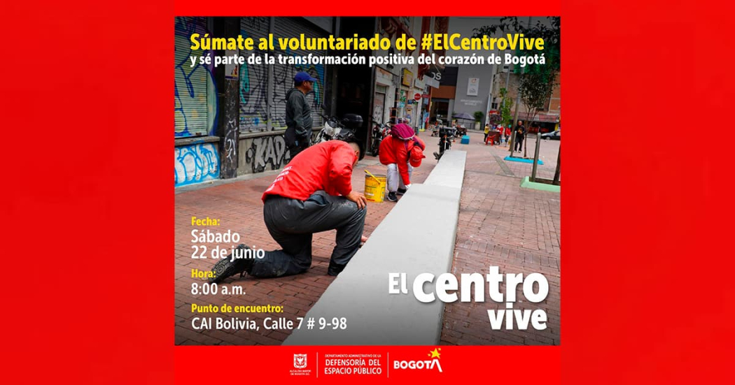  Jornada de embellecimiento en Bogotá: El Centro Vive voluntarios se suman