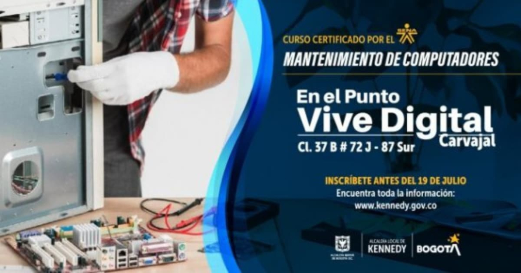 Cursos gratuitos en Bogotá: mantenimiento de computadores 2024 