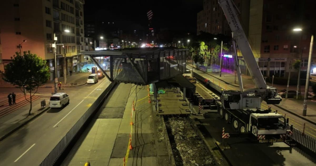 Obras Metro de Bogotá segunda fase constructiva del viaducto en Marly 