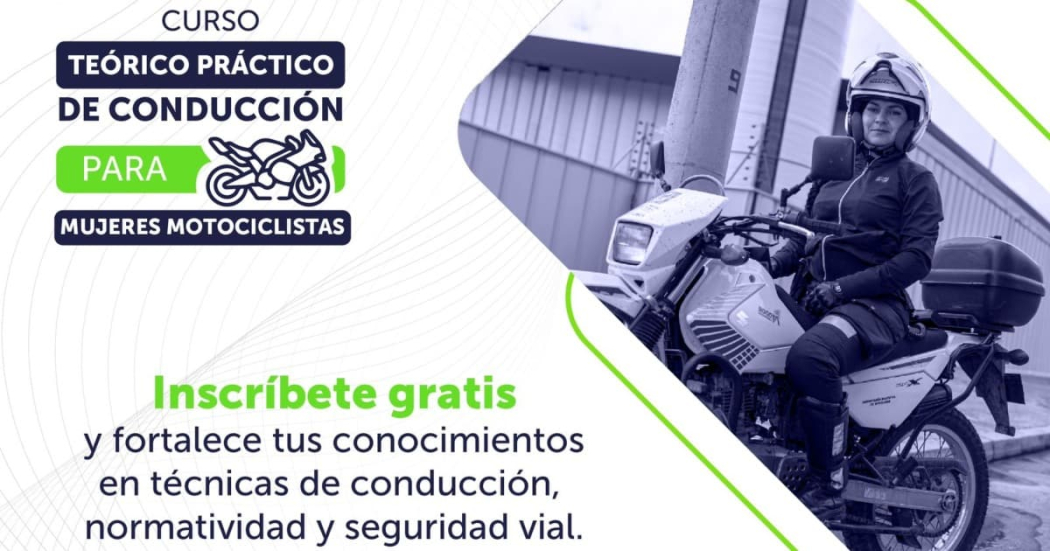 Curso gratuito en Bogotá para mujeres motociclistas 8 de junio 2024
