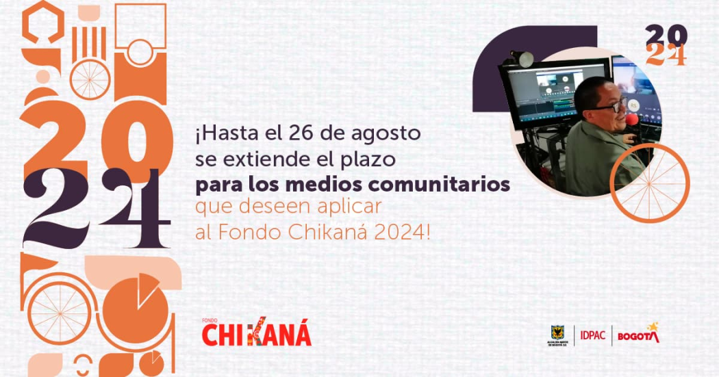  Hasta el 26 de agosto medios comunitarios pueden aplicar al Fondo Chikaná 2024