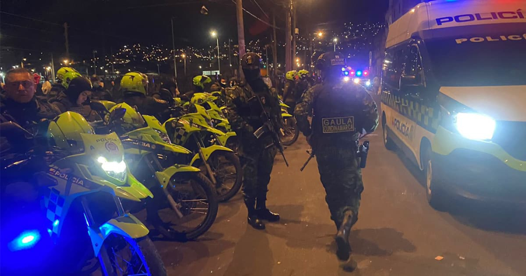 Dos capturas y un arma traumática incautada dejó nueva megatoma en San Bernardo