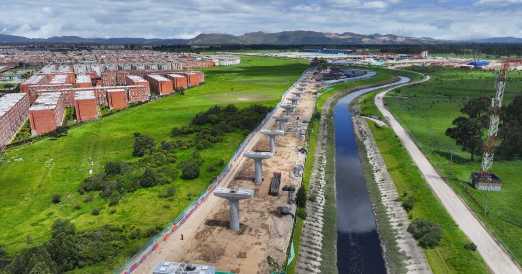 Obras Metro de Bogotá: Cómo avanzan trabajos viaducto de la Línea 1