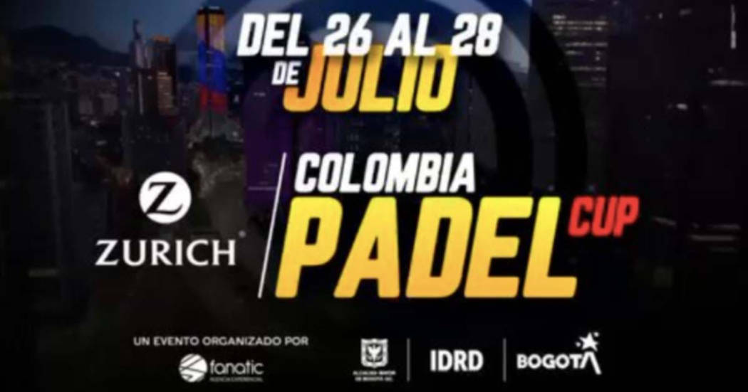Pádel en Bogotá: Zurich Colombia Padel Cup del 26 al 28 de julio 2024