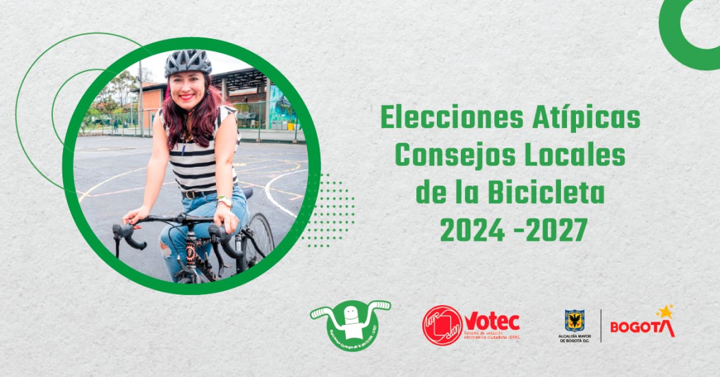 Participa en la votación atípica de consejeros (as) de la bicicleta 2024– 2027 