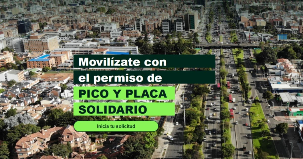 Pico y placa solidario en Bogotá conoce aquí cómo solicitar el permiso