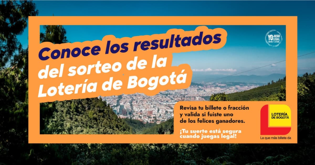 Lotería de Bogotá resultados del sorteo jueves 25 julio de 2024 