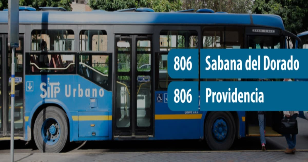 Movilidad en Bogotá: Ampliación ruta 806 Sabana del Dorado-Providencia