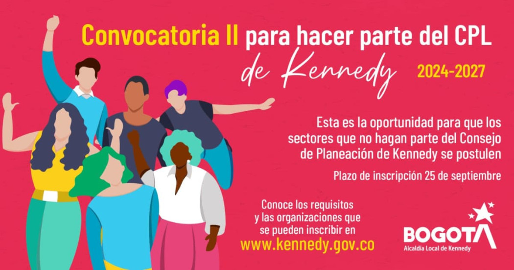 Vacantes para conformar el Consejo Local de Planeación en kennedy