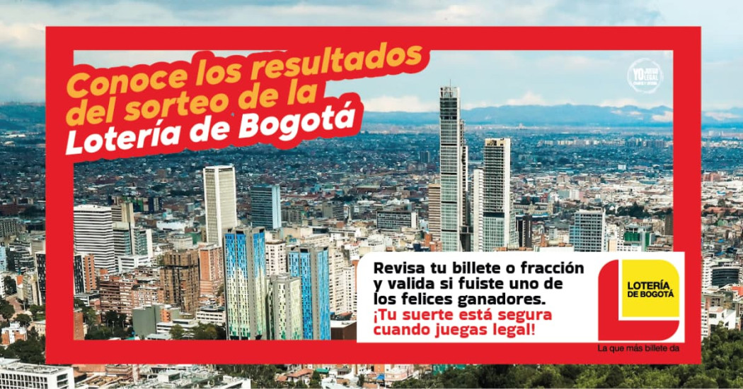 Lotería de Bogotá resultados del sorteo jueves 5 de septiembre de 2024