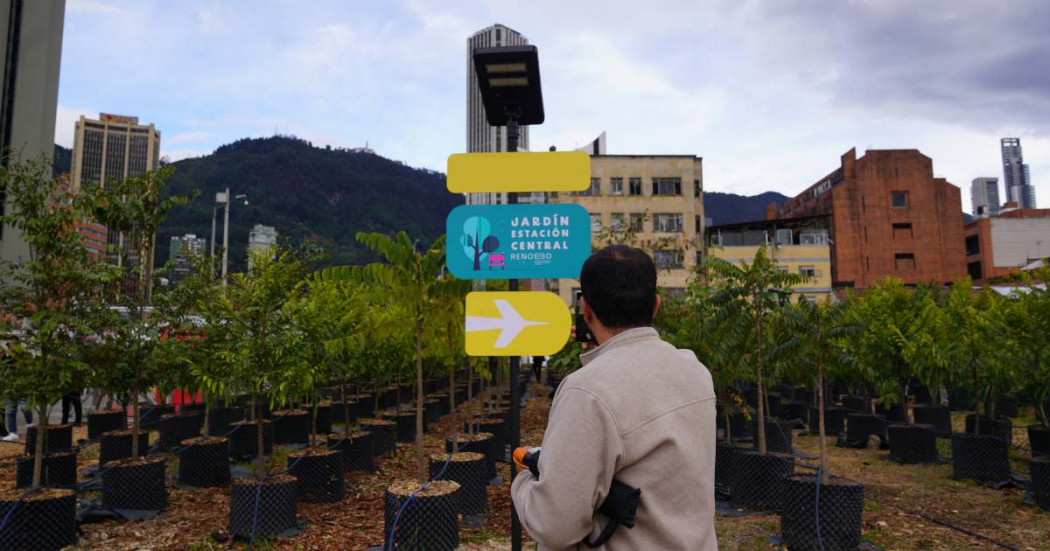 Jardín Estación Central apuesta para revitalizar el centro Bogotá 2024