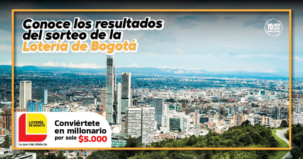 Lotería de Bogotá resultados de sorteo jueves 26 de septiembre de 2024