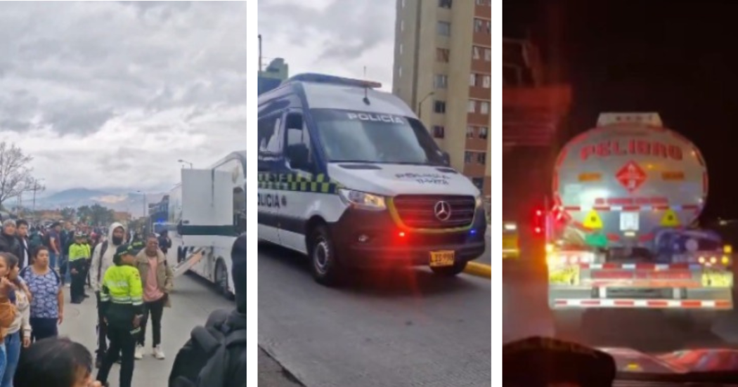 Paro camionero Bogotá: Policía acompaña ciudadanía y realiza caravanas