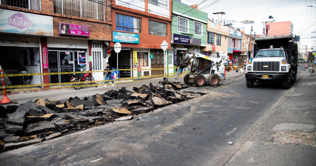 Puntos Bogotá donde se adelanta mantenimiento vial en inicio de semana