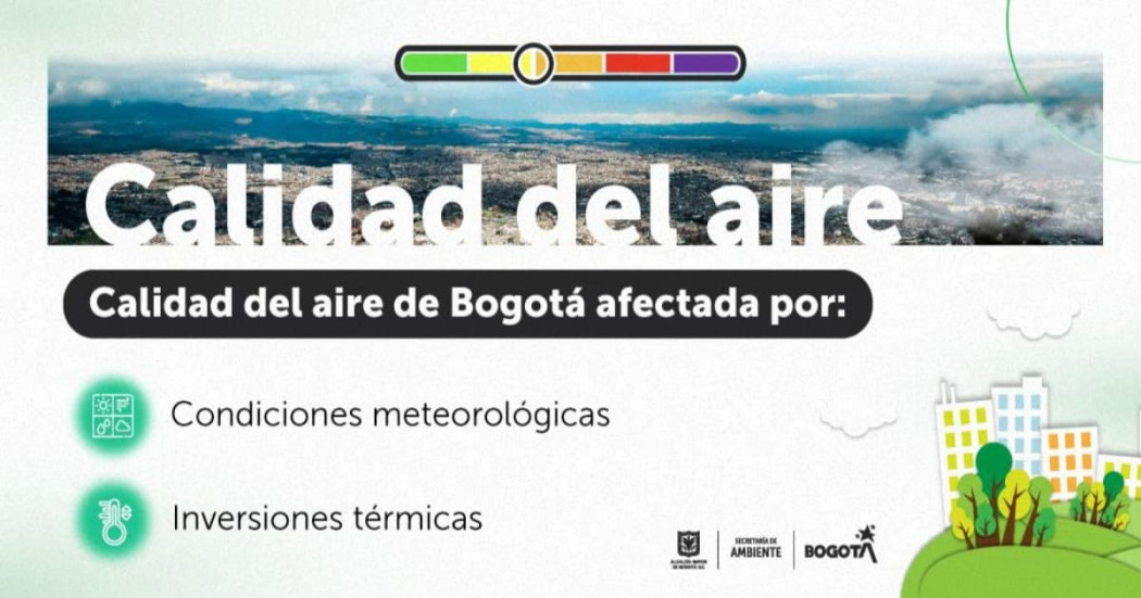 Por condiciones meteorológicas calidad del aire Bogotá se ve afectada