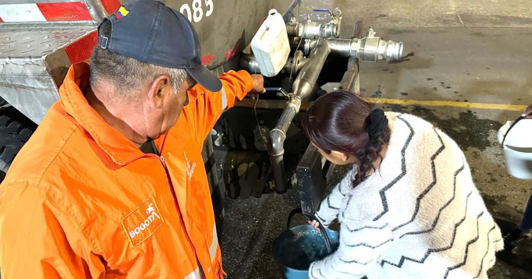 Acueducto de Bogotá está llevando carrotanques a Ciudad Bolívar 