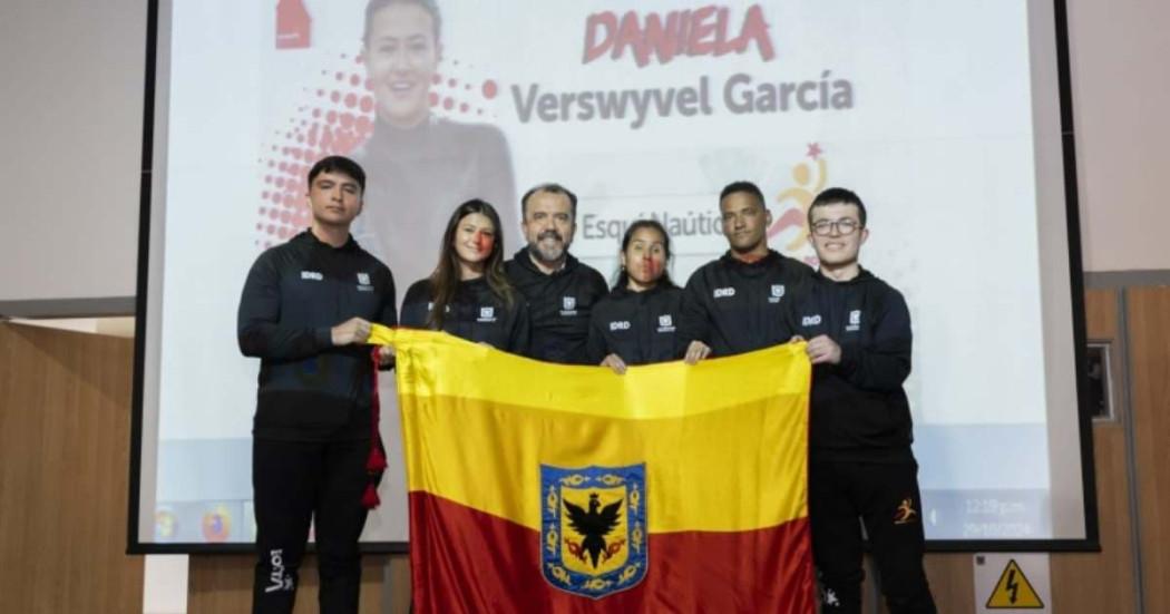 Deportistas Equipo Bogotá llevan bandera de ciudad a Juegos Nacionales