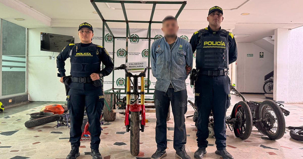 Policía desmantela bodega de motopartes para la fabricación de bicitaxis